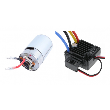 KIT COMBO MOTOR E ESC BRUSHED ESCOVADO ORIGINAL PARA AUTOMODELO HUNTER / WOLF / RAZ-R / CAGE-R DHK H112 E H139